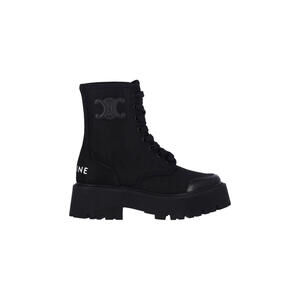 CELINE BULKY LACED UP BOOT IN NYLON
